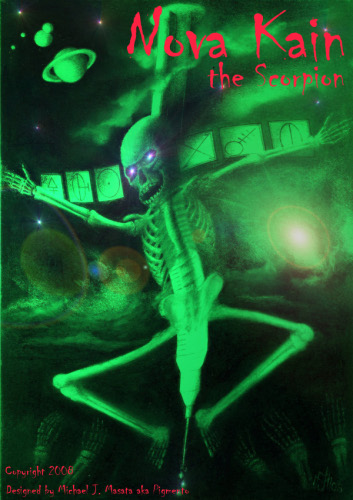 CD Cover Entwurf Nova Kain the Scorpion
