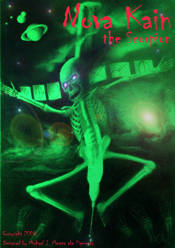 CD Cover Entwurf Nova Kain the Scorpion